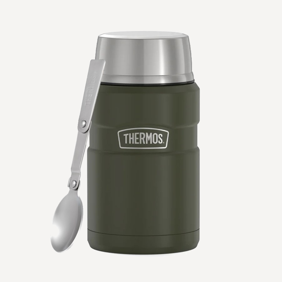 Термос THERMOS SK3021 AG (Army Green) с ложкой +14h/-24h 0,71л